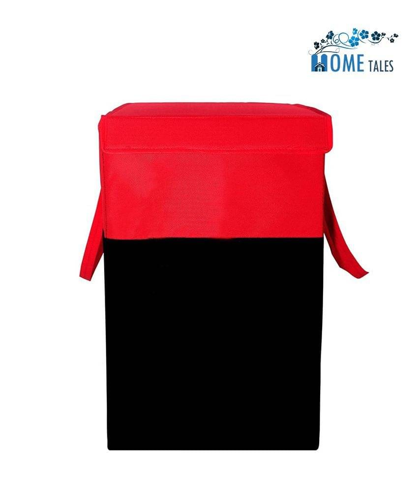 75 L Foldable Storage Box/Laundry Bag for Clothes|Toy Storage Box with Lid & Handle,Red & Black (Pack of 1 ) 75 L Foldable Storage Box/Laundry Bag for Clothes|Toy Storage Box with Lid & Handle,Red & Black (Pack of 1 )