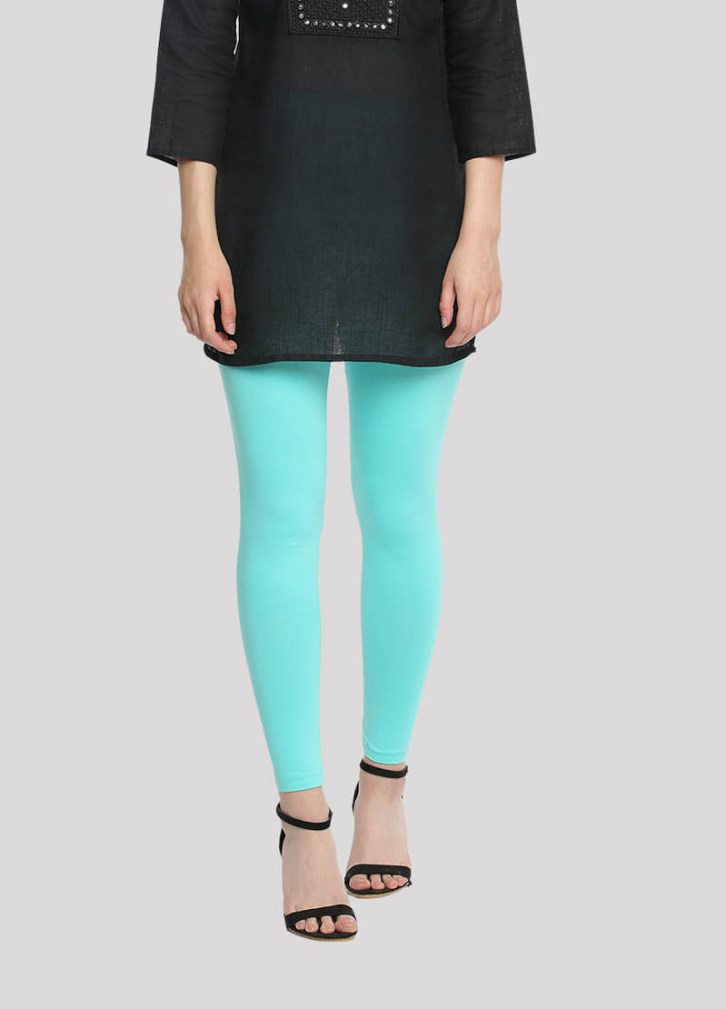 Dollar Missy - Blue Cotton Women's Leggings ( Pack of 1 ) Dollar Missy - Blue Cotton Women's Leggings ( Pack of 1 )