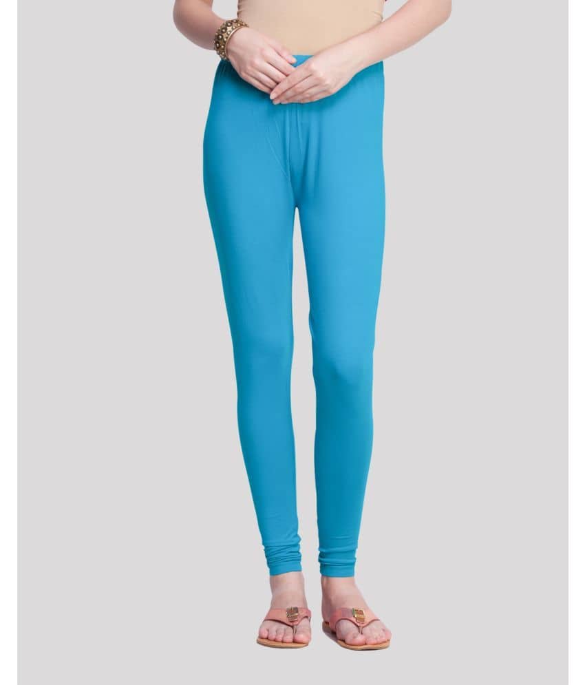 Dollar Missy - Blue Lycra Women's Leggings ( Pack of 1 )