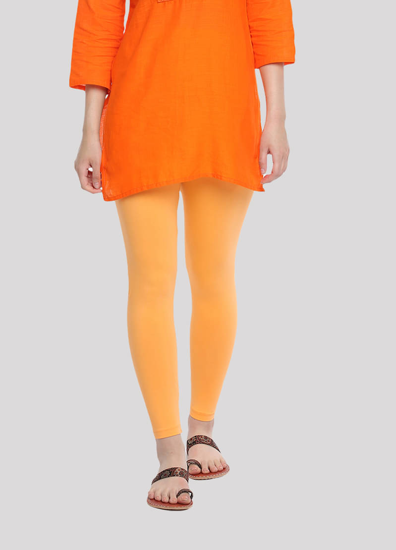 Dollar Missy - Orange Cotton Women's Leggings ( Pack of 1 )     			Dollar Missy - Orange Cotton Women's Leggings ( Pack of 1 )