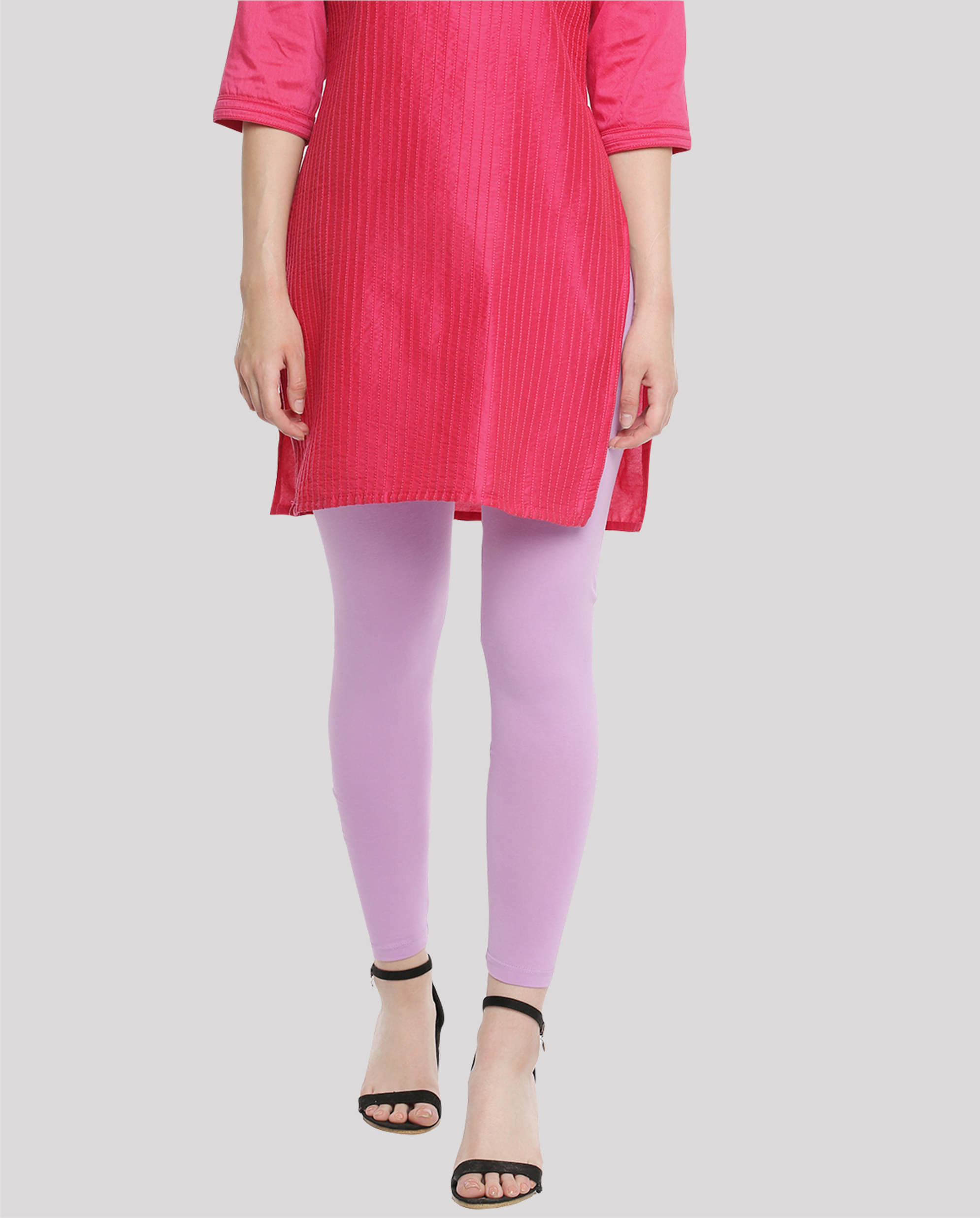     			Dollar Missy - Purple Cotton Women's Leggings ( Pack of 1 )