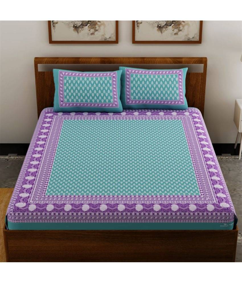     			unique choice Cotton Double Bedsheet ( Turquoise )