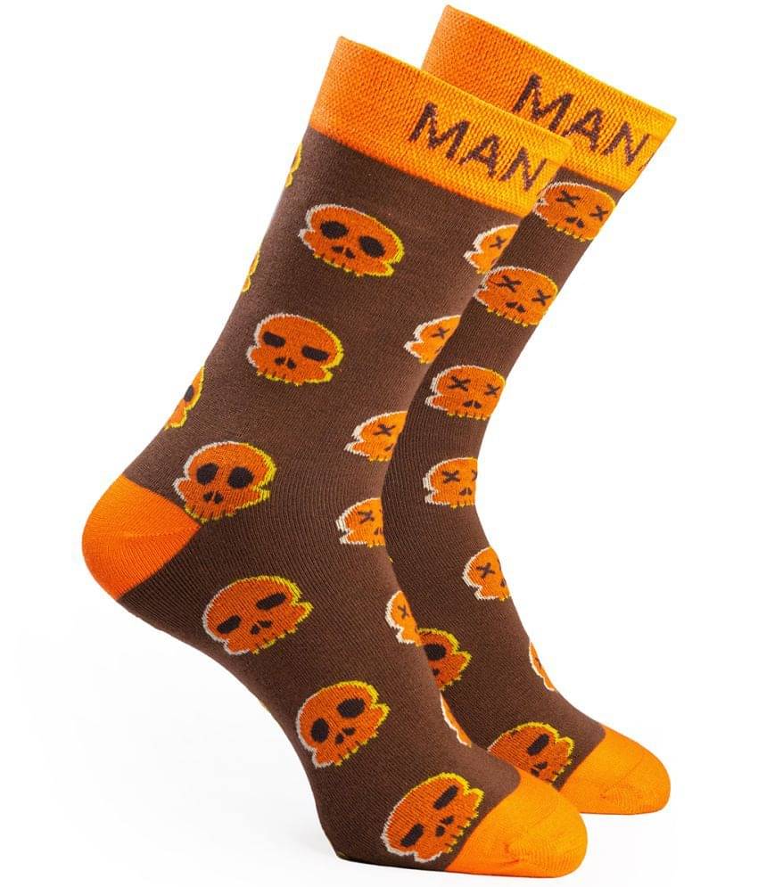 Man Arden Halloween Edition Designer Socks, Casual, Office, Egyptian Premium Cotton Quality, 1 Pair     			Man Arden Halloween Edition Designer Socks, Casual, Office, Egyptian Premium Cotton Quality, 1 Pair