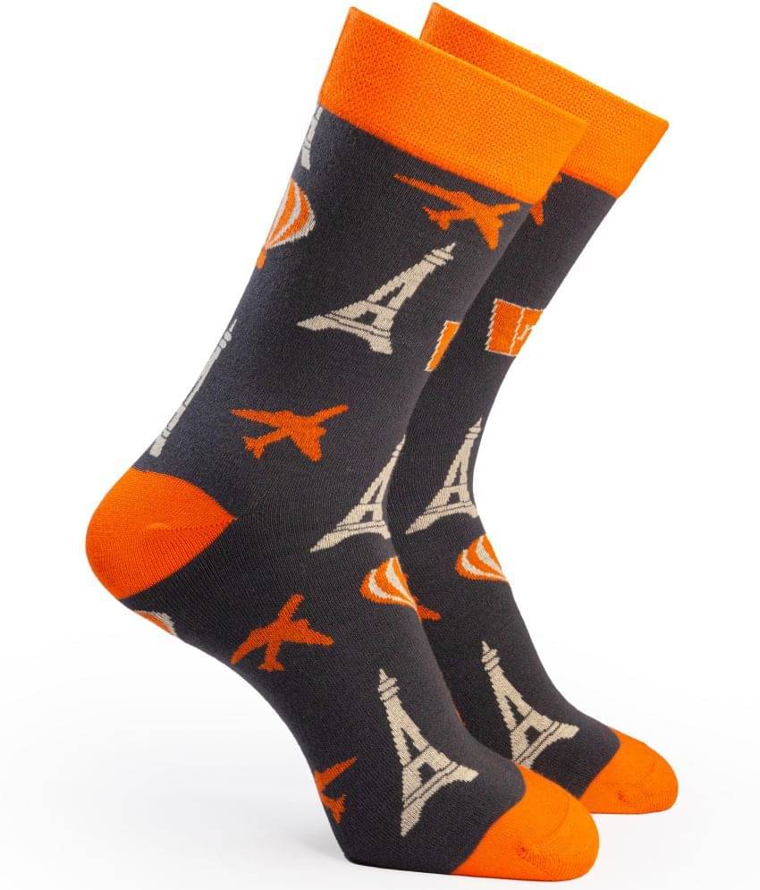 Man Arden Pretty Paris Edition Designer Socks, Casual, Office, Egyptian Premium Cotton Quality, 1 Pair Man Arden Pretty Paris Edition Designer Socks, Casual, Office, Egyptian Premium Cotton Quality, 1 Pair