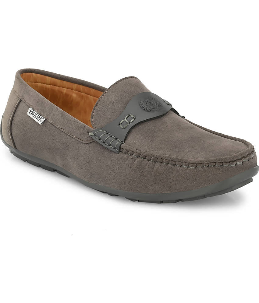 Prolific - Gray Men's Slip on - Formal Shoes | Buy online on ZillyBuy
