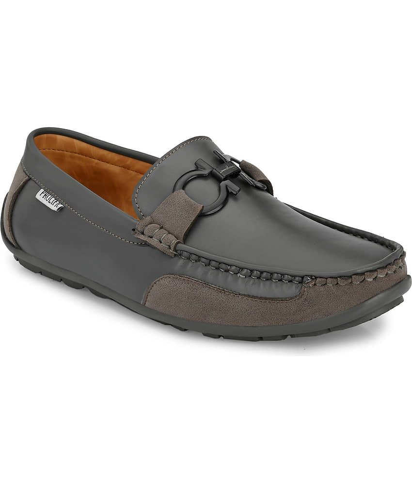 Prolific - Gray Men's Slip on - Formal Shoes | Buy online on ZillyBuy