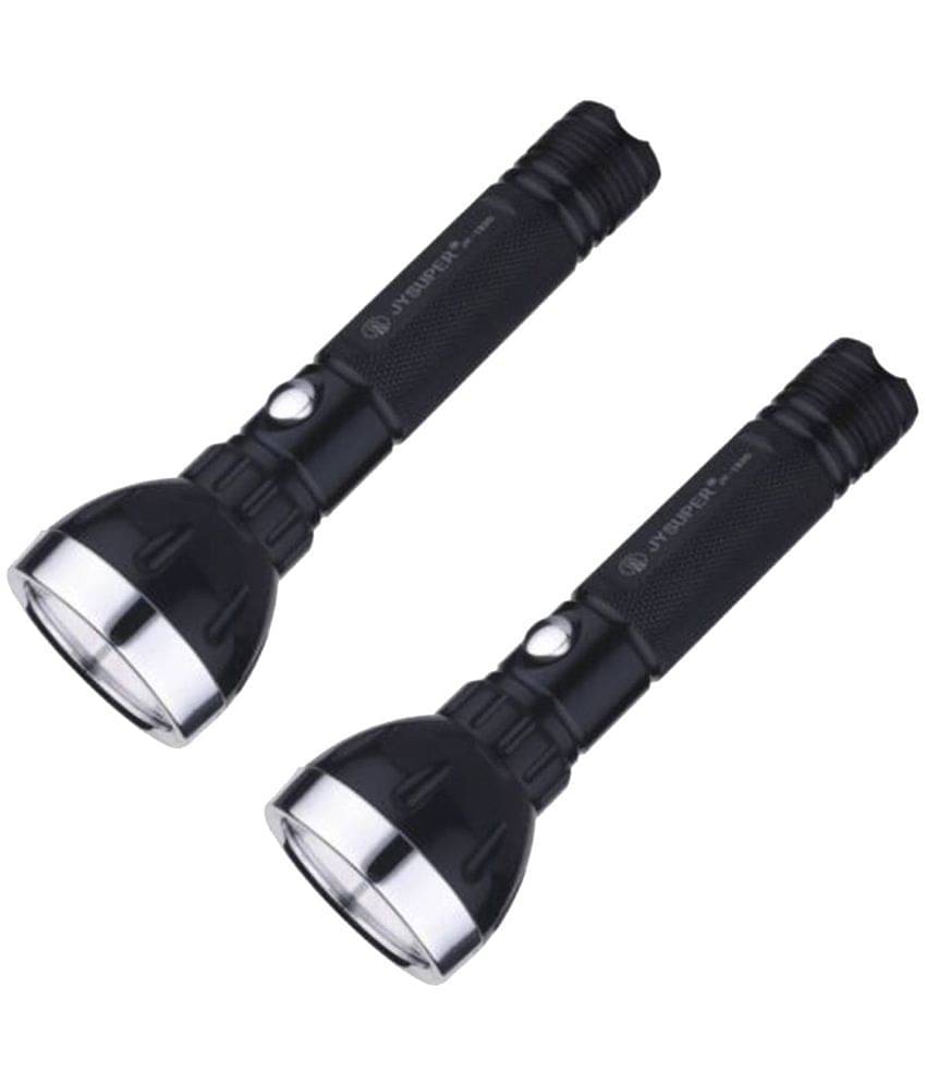 Stylopunk - 2W Rechargeable Flashlight Torch ( Pack of 2 ) Stylopunk - 2W Rechargeable Flashlight Torch ( Pack of 2 )
