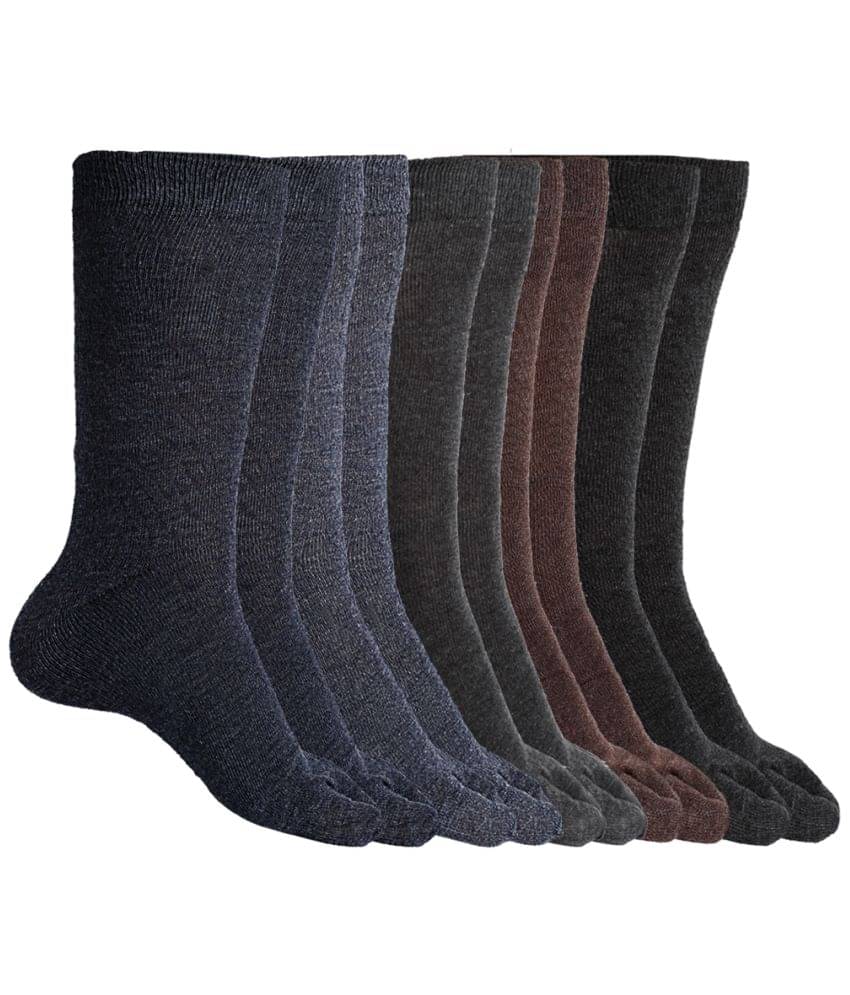 Texlon - Multicolor Woollen Women's Thumb Socks ( Pack of 5 )     			Texlon - Multicolor Woollen Women's Thumb Socks ( Pack of 5 )