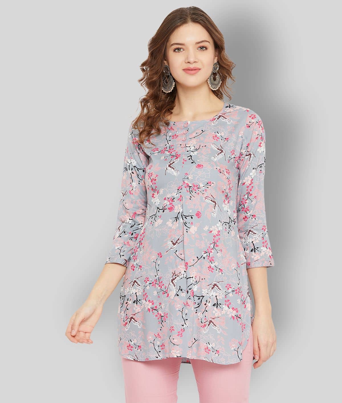 Rayon Short Kurti For Women (Pack of 1) - Kurtis, Tunics | Buy online on ZillyBuy