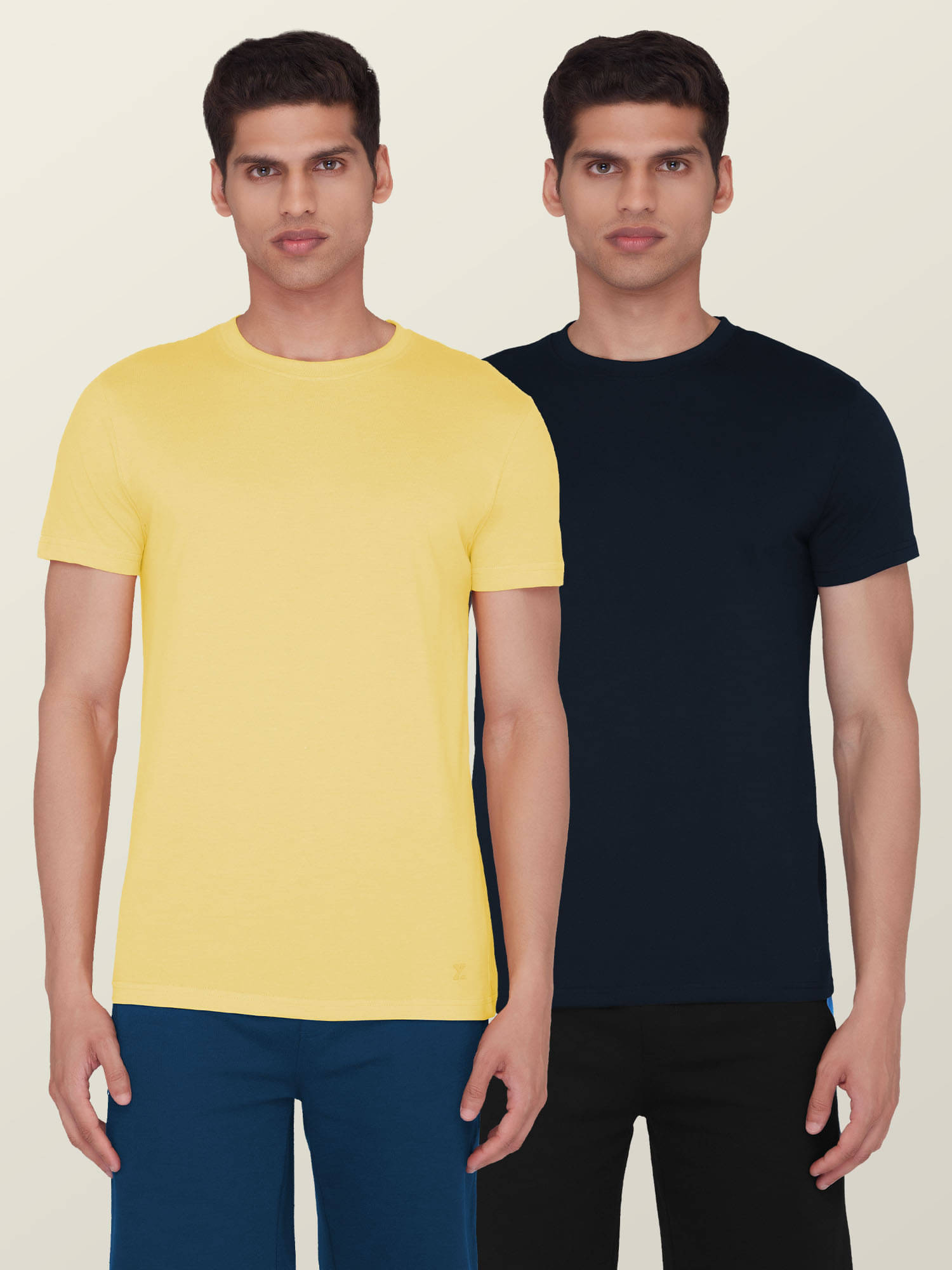 XYXX - Multicolor Cotton Regular Fit Men's T-Shirt ( Pack of 2 ) XYXX - Multicolor Cotton Regular Fit Men's T-Shirt ( Pack of 2 )