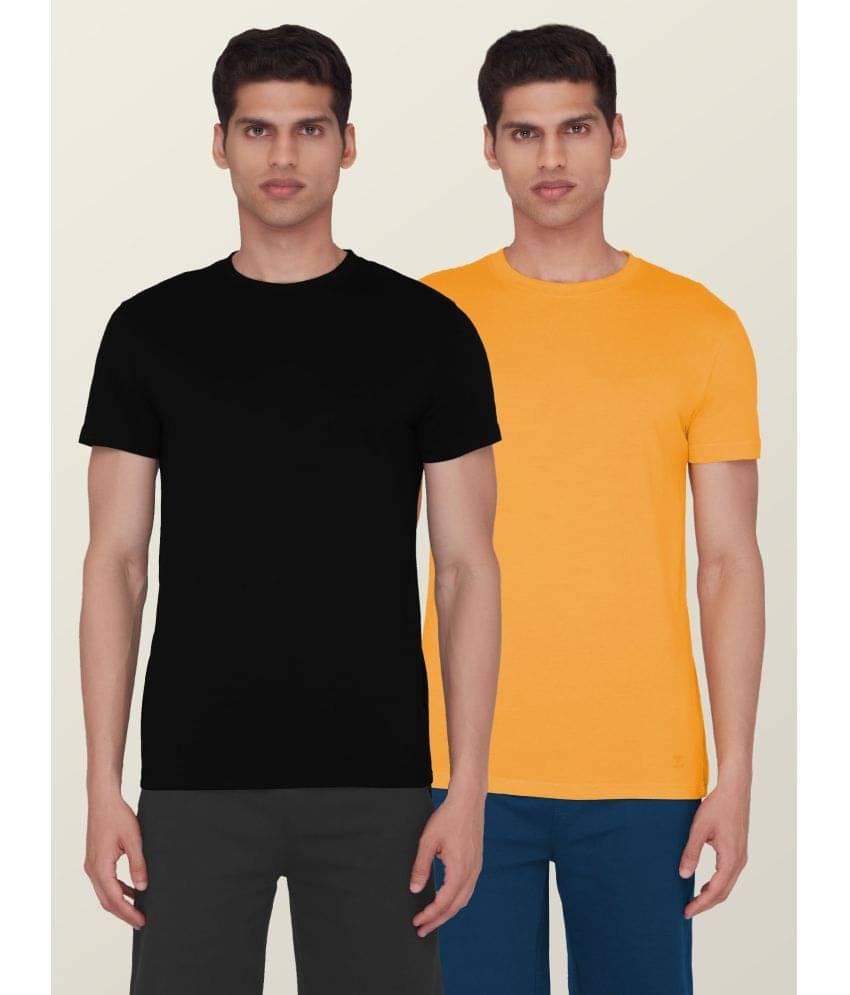    			XYXX - Multicolor Cotton Regular Fit Men's T-Shirt ( Pack of 2 )