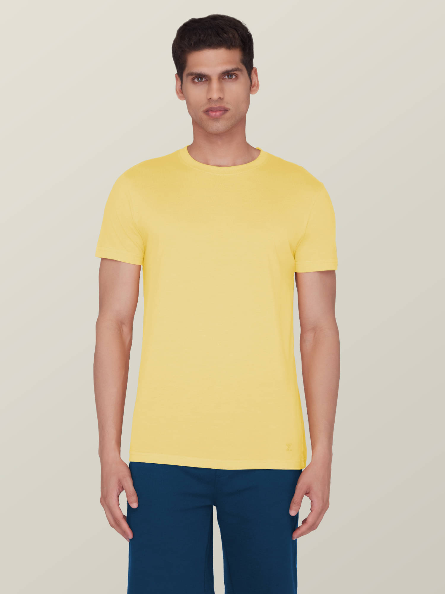 XYXX Pack of 1 Cotton Regular Fit Men's T-Shirt ( Yellow )     			XYXX Pack of 1 Cotton Regular Fit Men's T-Shirt ( Yellow )