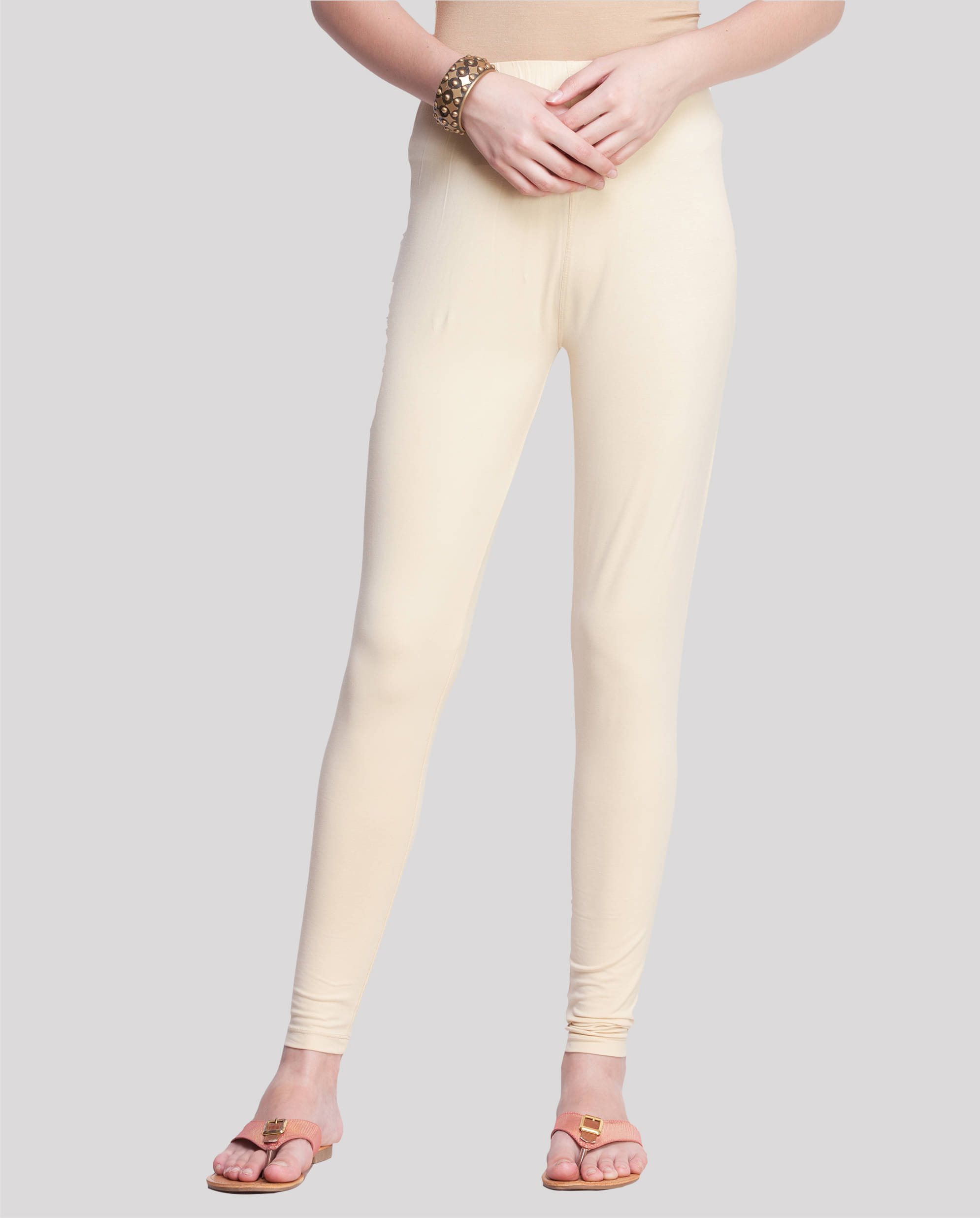     			Dollar Missy - Beige Lycra Women's Leggings ( Pack of 1 )
