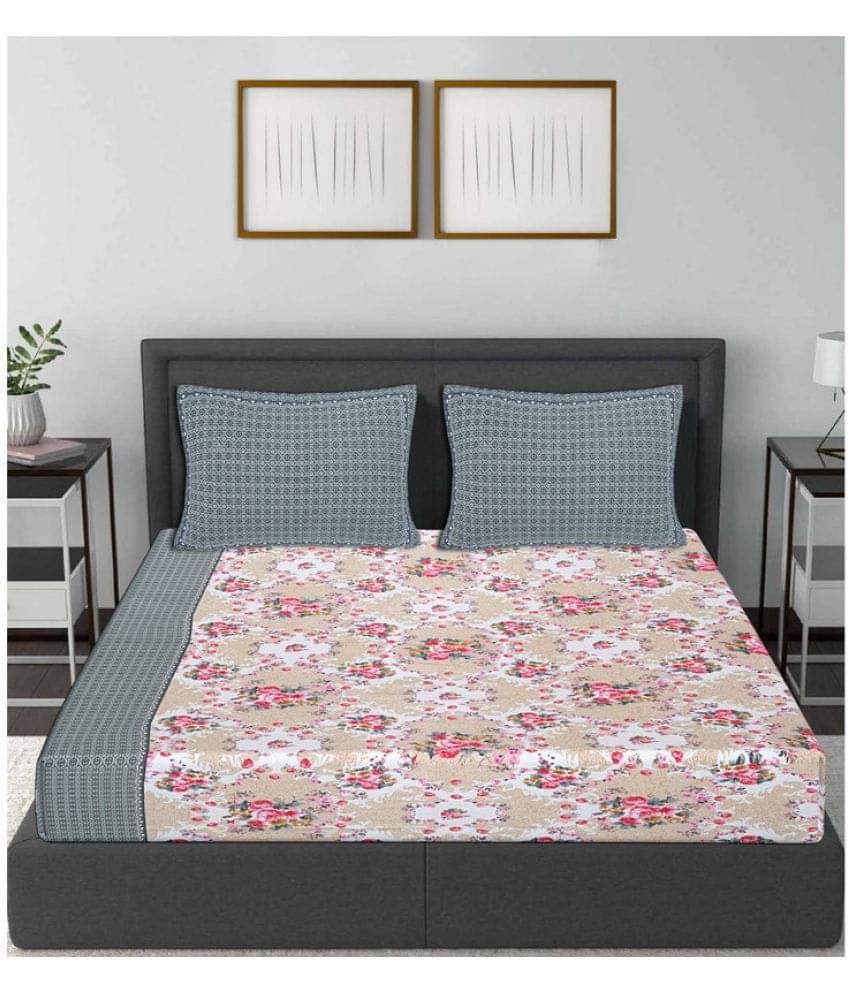     			Frionkandy Cotton King Bedsheet ( Multicolor )