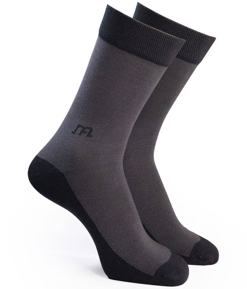 Man Arden - Dark Grey Cotton Men's Mid Length Socks ( Pack of 1 ) Man Arden - Dark Grey Cotton Men's Mid Length Socks ( Pack of 1 )