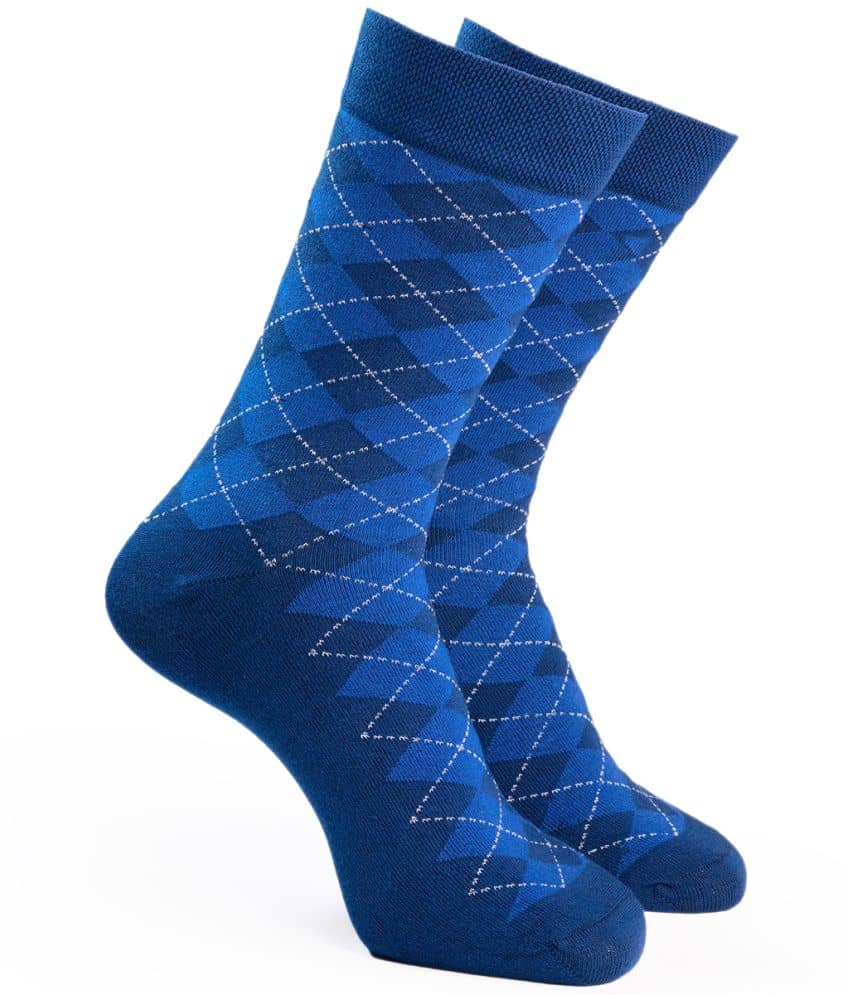 Man Arden - Navy Blue Cotton Men's Mid Length Socks ( Pack of 1 ) - Socks | Buy online on ZillyBuy