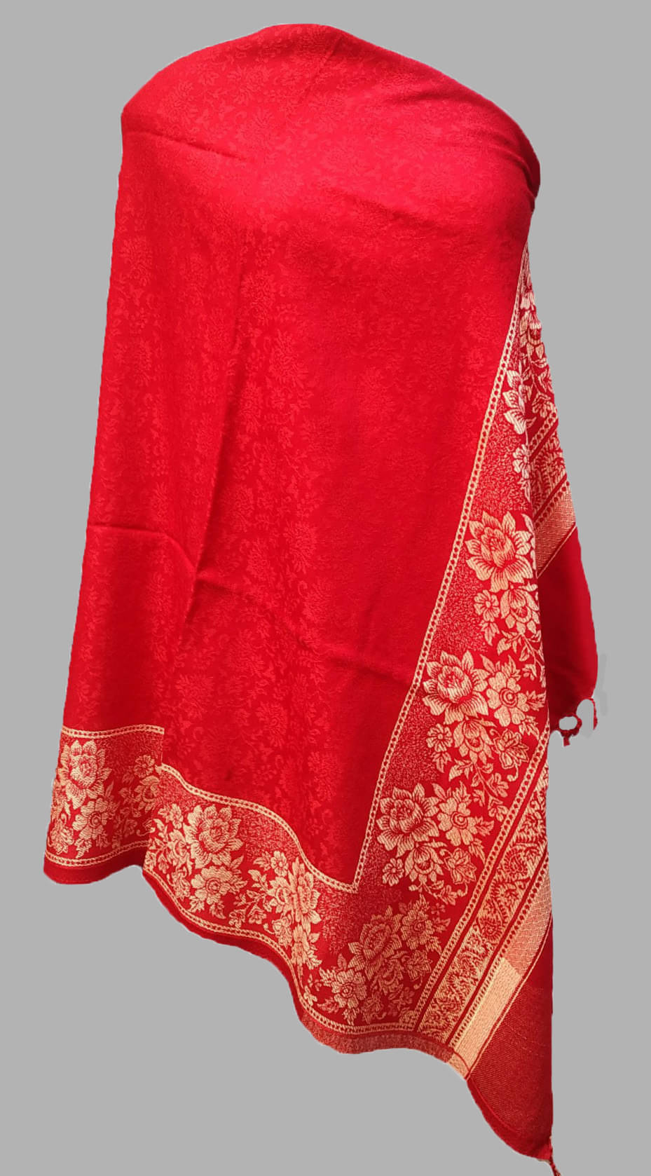     			Soul Essence Red Kani Shawl - Single