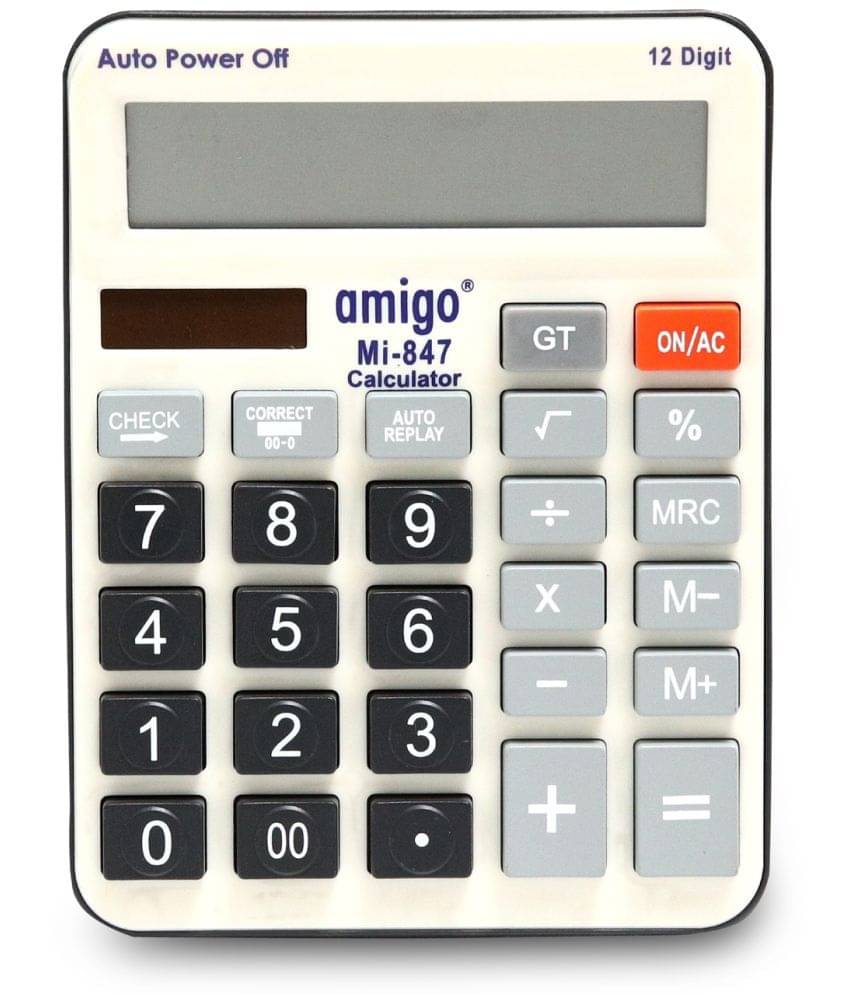     			Amigo - 12 Digits Basic Calculator