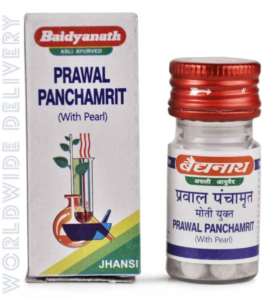     			Baidyanath PRAVAL PANCHAMRIT MOTI YUKT 10 TABS (PACK OF 3)