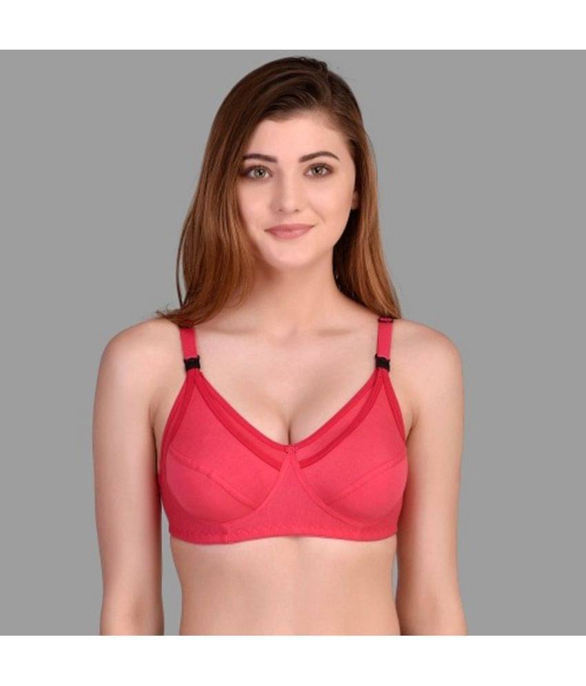 Desiprime - Red Cotton Solid Women's Maternity Bra ( Pack of 1 ) Desiprime - Red Cotton Solid Women's Maternity Bra ( Pack of 1 )