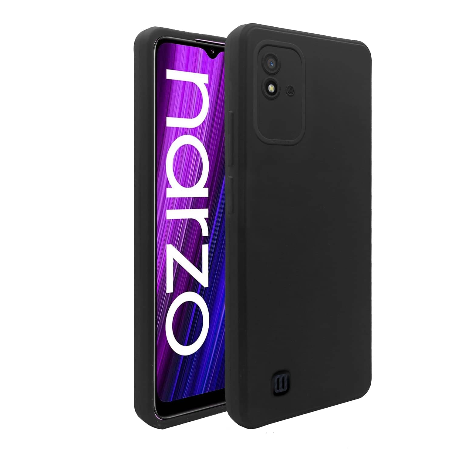 Kosher Traders - Black Silicon Plain Back Cover Compatible For Realme C20 ( Pack of 1 ) Kosher Traders - Black Silicon Plain Back Cover Compatible For Realme C20 ( Pack of 1 )