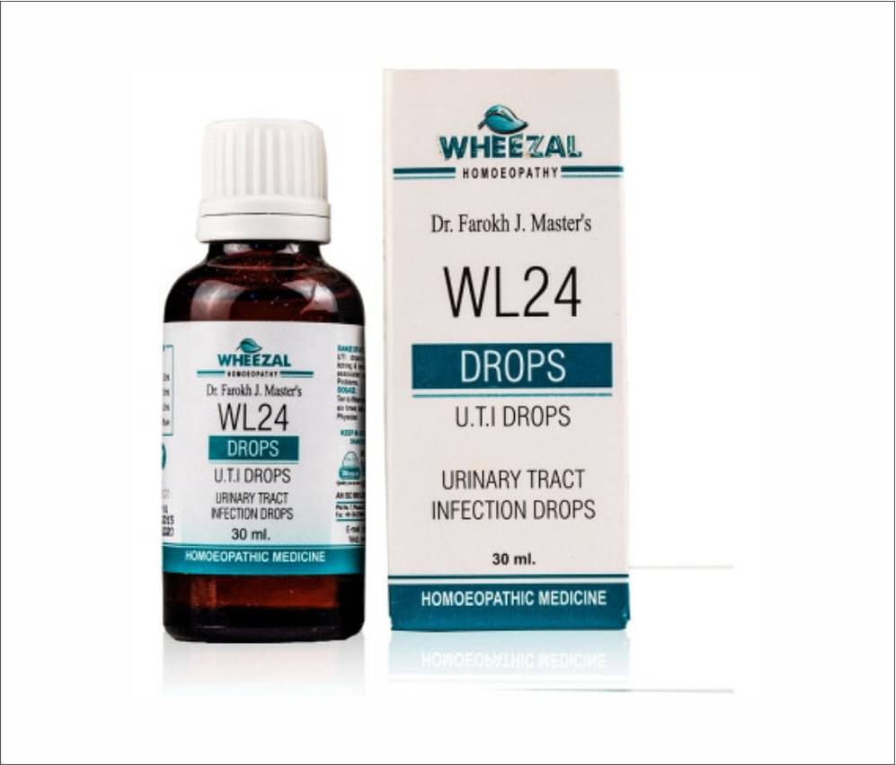     			Wheezal WL-24 UTI Drops (30ml) (PACK OF TWO) Drops 30 ml