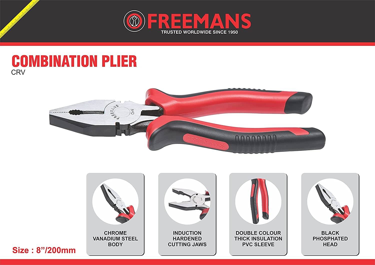     			Freeman Lineman Plier 205 Mm