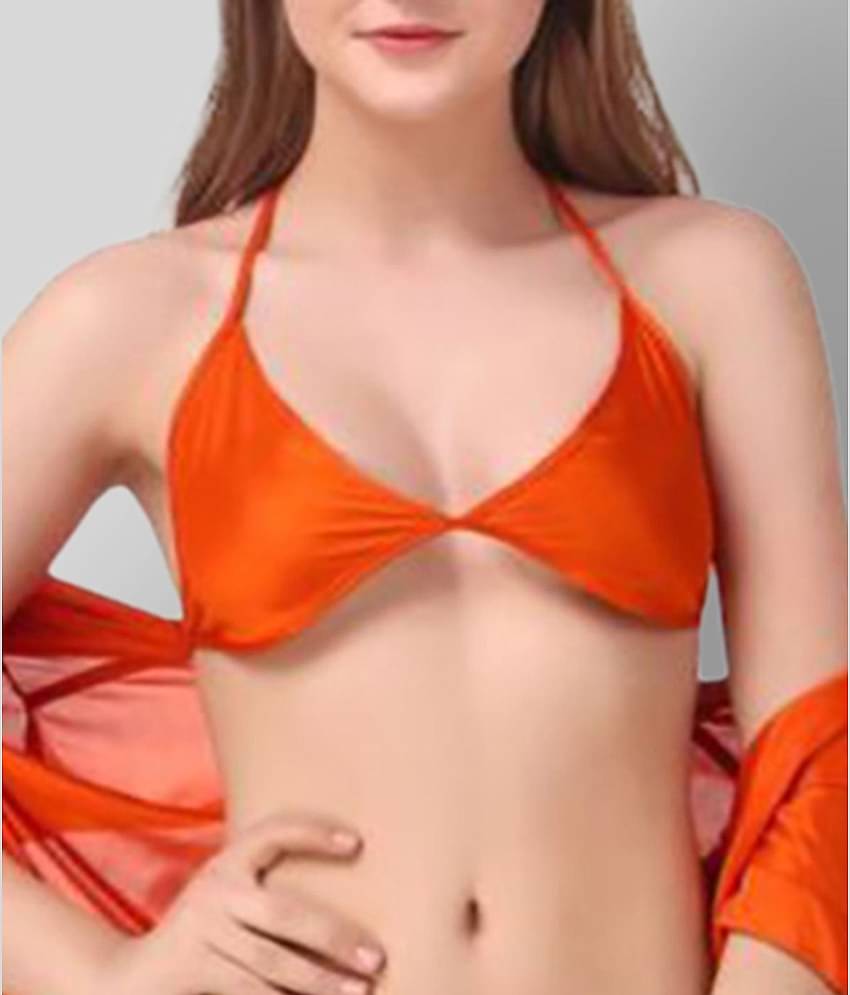 Reposey - Orange Satin Women's Nightwear Robes ( Pack of 3 )