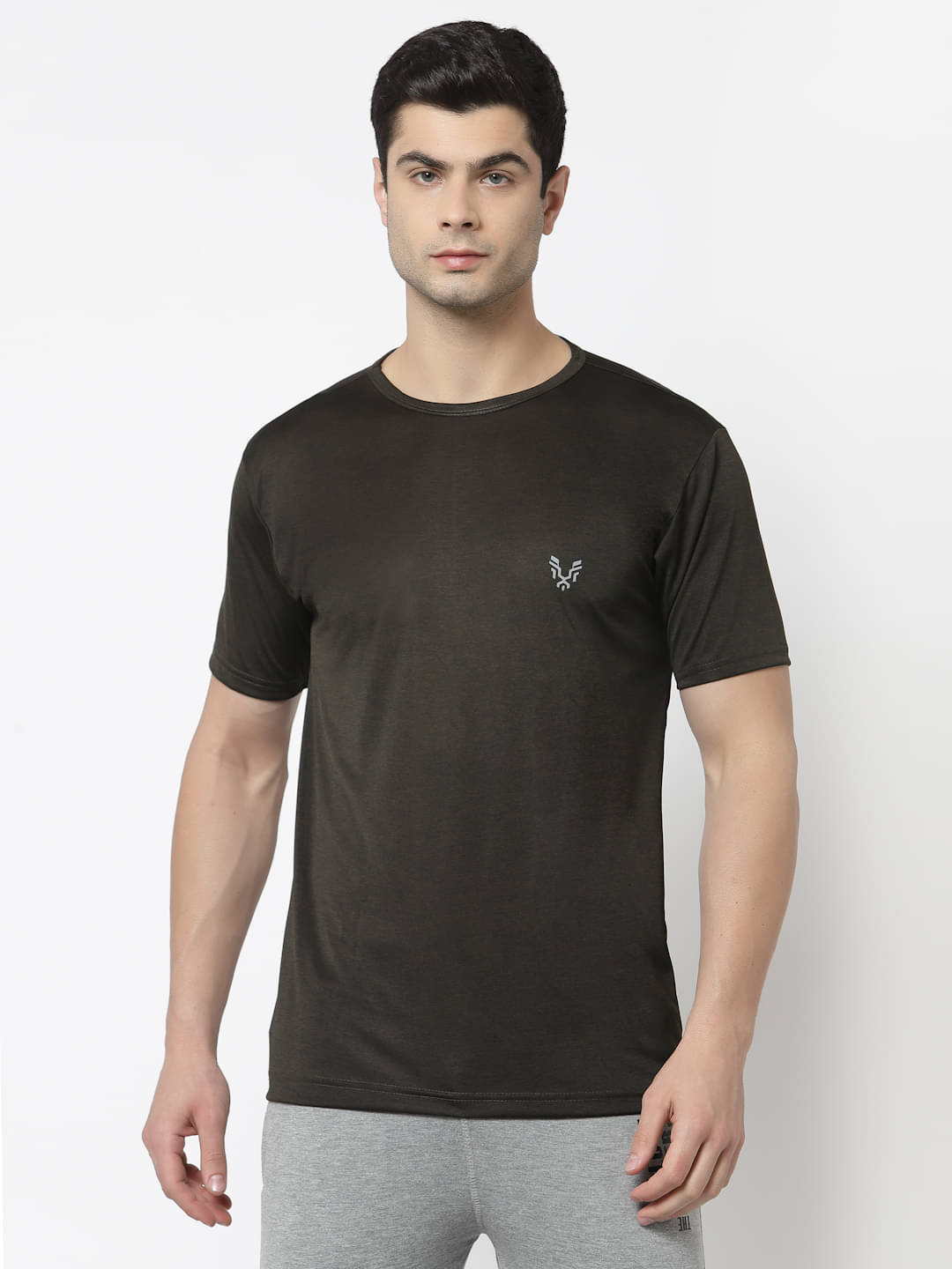     			Uzarus Pack of 1 Polyester Regular Fit Men's T-Shirt ( Military Green )