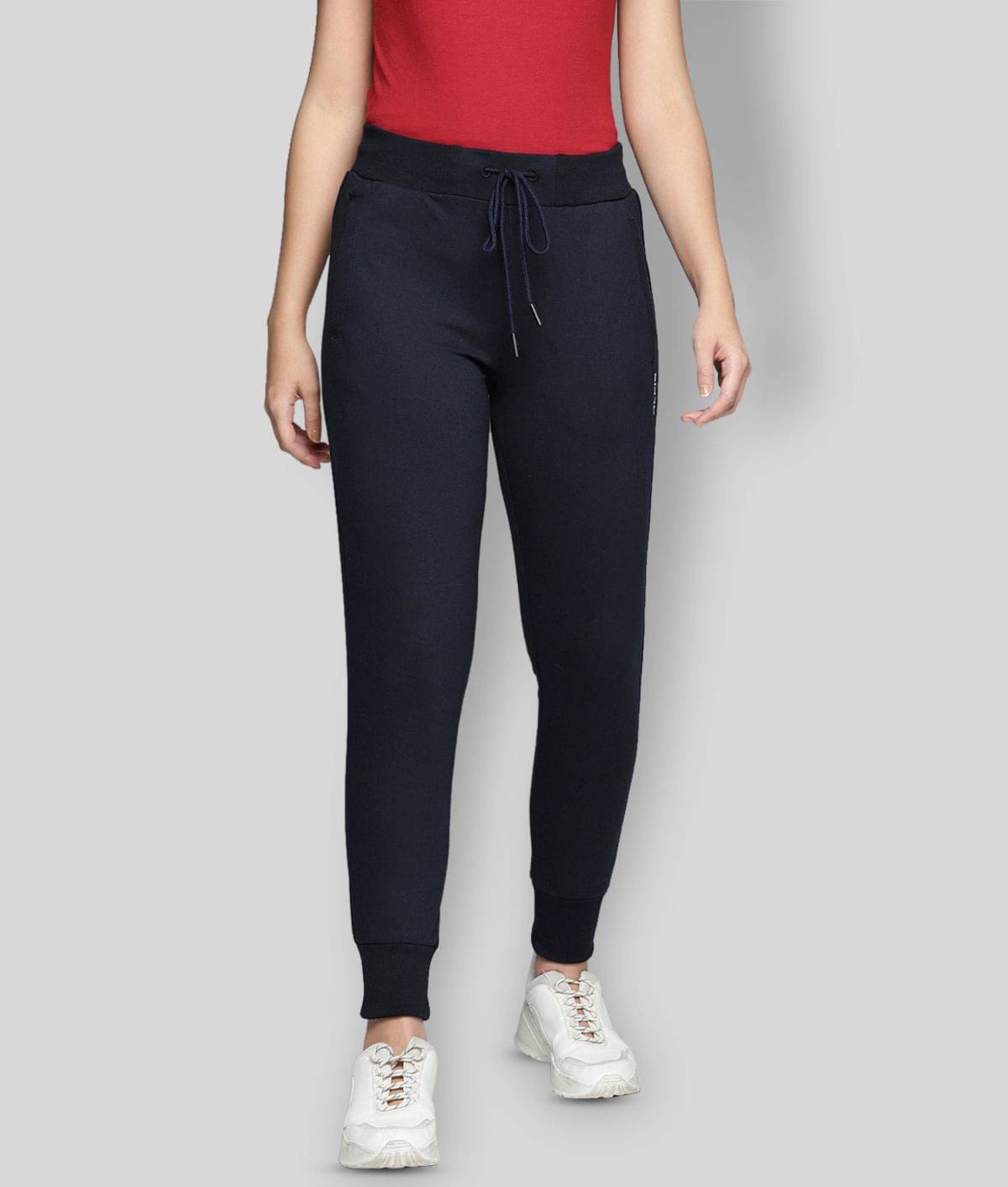     			Alcis - Navy Blue Cotton Blend Women's Gym Joggers ( Pack of 1 )
