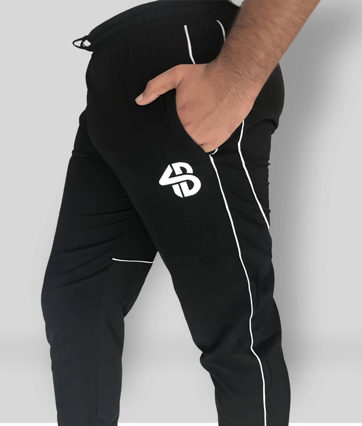 Forbro Black Polyester Trackpants Single - Track Pants | Buy online on ZillyBuy