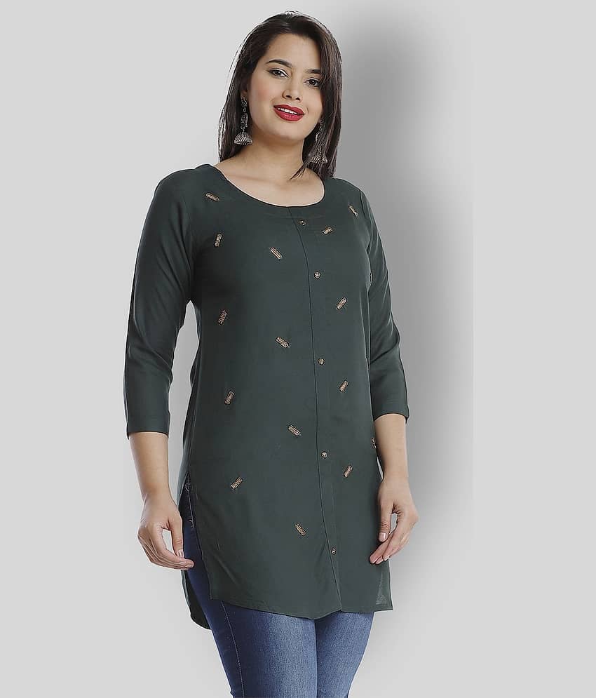 Viscose Short Kurti For Women (Pack of 1) - Kurtis, Tunics | Buy online on ZillyBuy