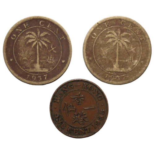 Numiscart - 1 Cents 3 Numismatic Coins Numiscart - 1 Cents 3 Numismatic Coins