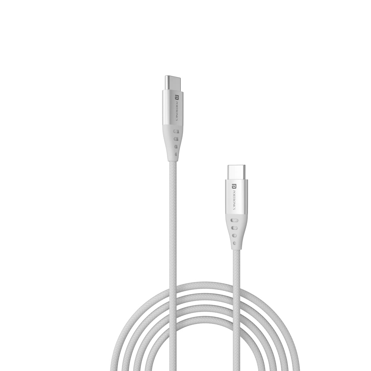     			Portronics - White 3A Type C Cable 1 Meter