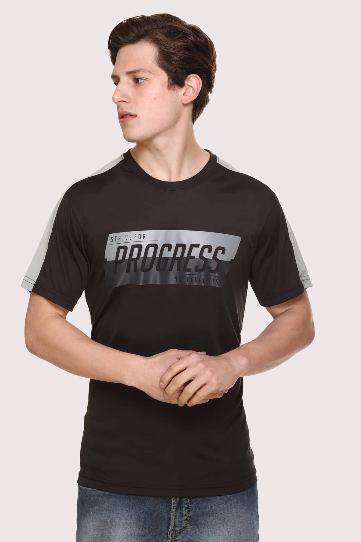 RF RAVES - Black Polyester Regular Fit Men's T-Shirt ( Pack of 1 )