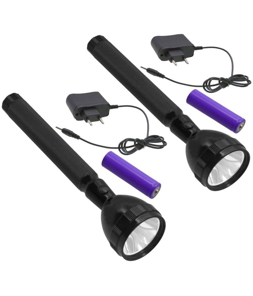     			Stylopunk - 2W Rechargeable Flashlight Torch ( Pack of 2 )
