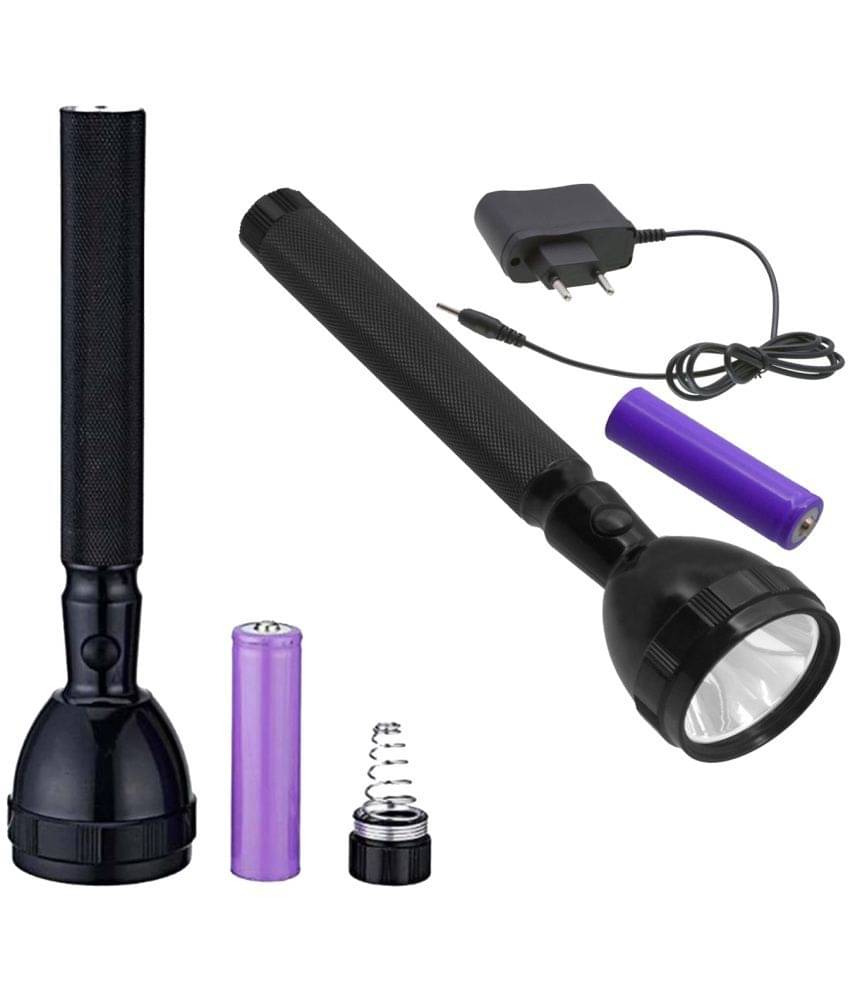 Stylopunk - 2W Rechargeable Flashlight Torch ( Pack of 2 ) Stylopunk - 2W Rechargeable Flashlight Torch ( Pack of 2 )