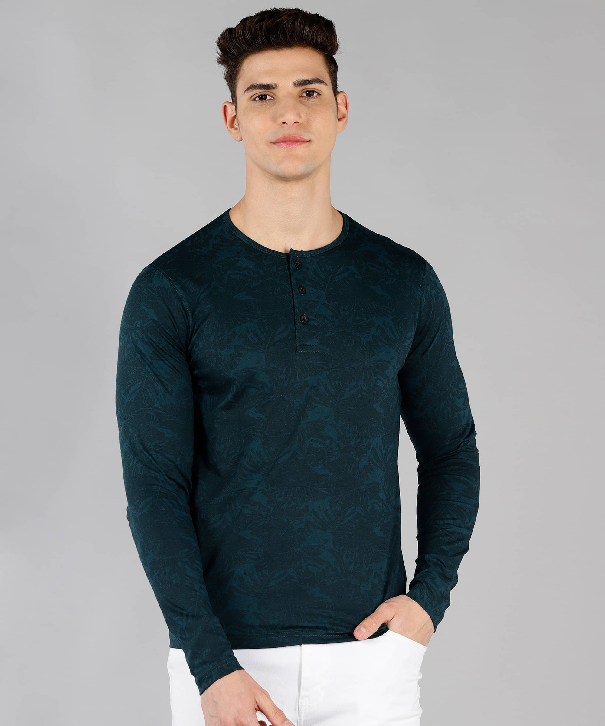     			Urbano Fashion - Green Cotton Slim Fit Men's T-Shirt ( Pack of 1 )