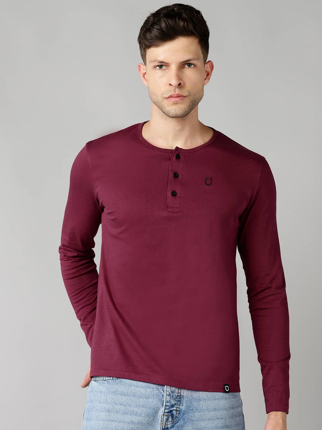     			Urbano Fashion Pack of 1 Cotton Slim Fit Men's T-Shirt ( Maroon )