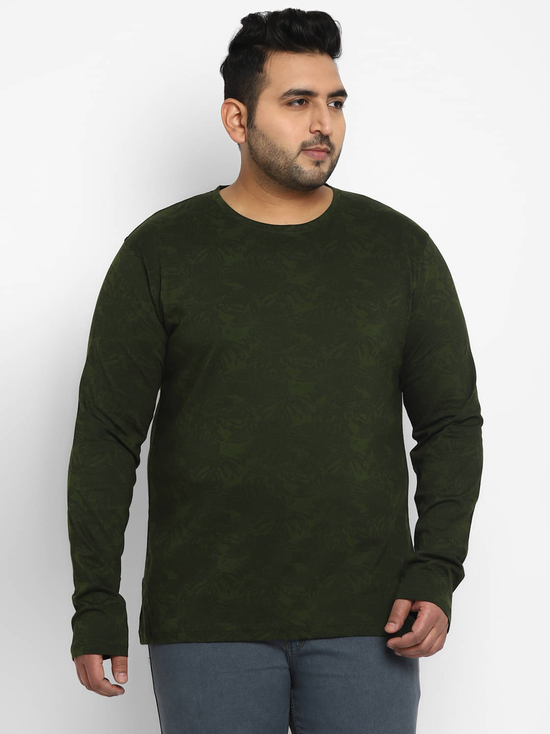     			Urbano Plus - Green Cotton Regular Fit Men's T-Shirt ( Pack of 1 )