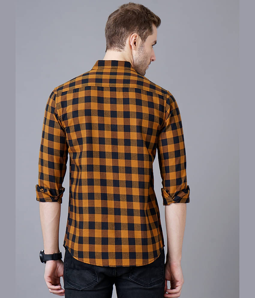 Paul Street - Brown Cotton Slim Fit Men's Casual Shirt ( Pack of 1 )