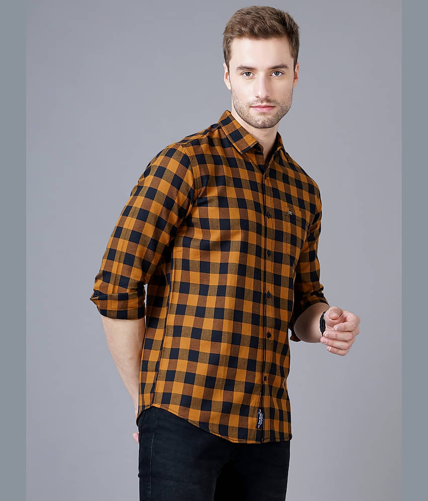 Paul Street - Brown Cotton Slim Fit Men's Casual Shirt ( Pack of 1 )