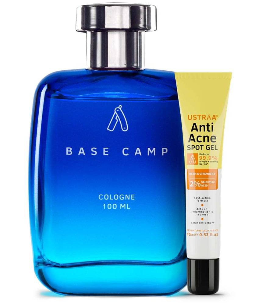     			Ustraa Anti Acne Spot Gel - 15ml & Base Camp Cologne for Men - 100ml