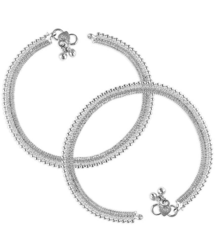 Vighnaharta - Silver Anklets ( Pack of 1 ) - Anklets | Buy online on ZillyBuy