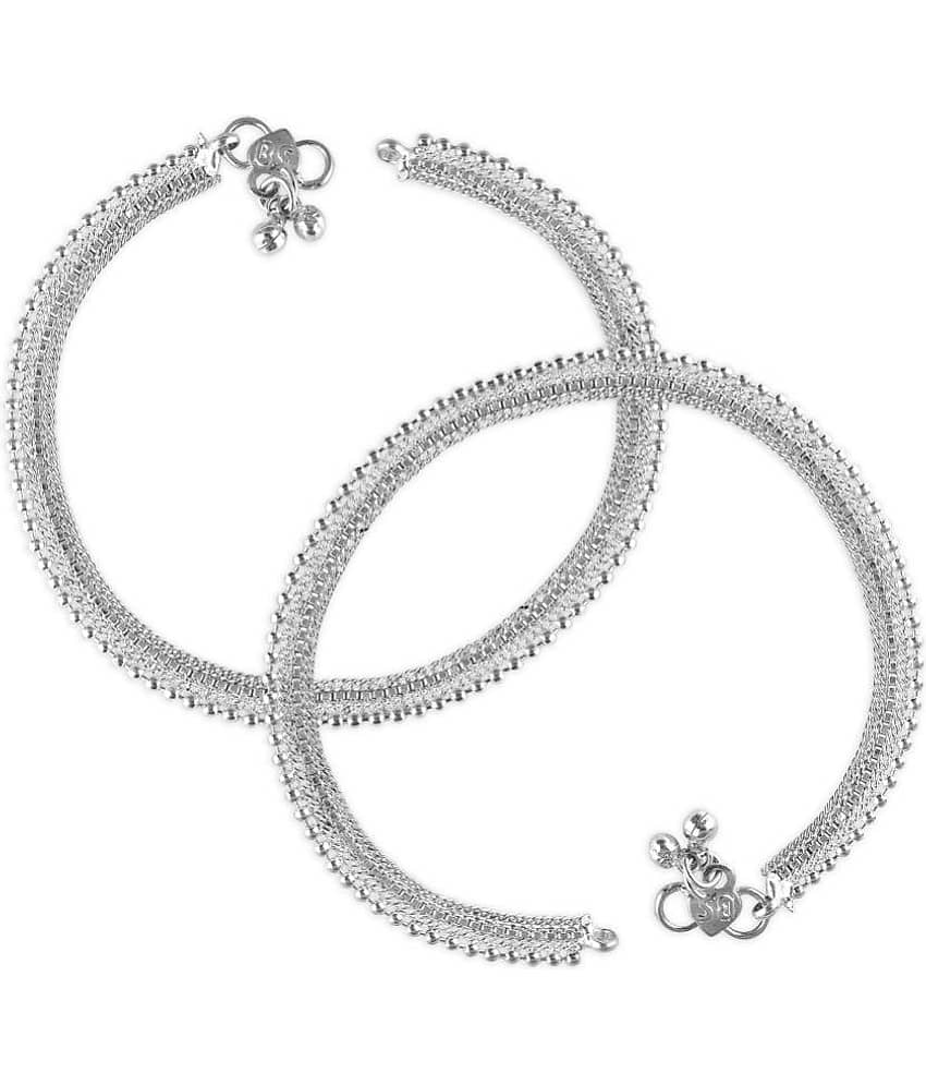 Vighnaharta - Silver Anklets ( Pack of 1 ) - Anklets | Buy online on ZillyBuy