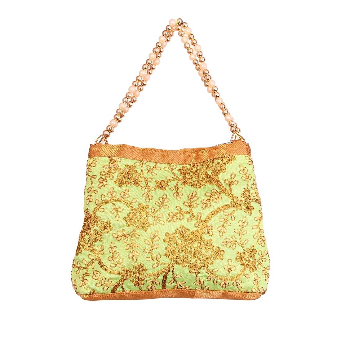     			Apratim Handheld Fabric Set of 1 ( Green )