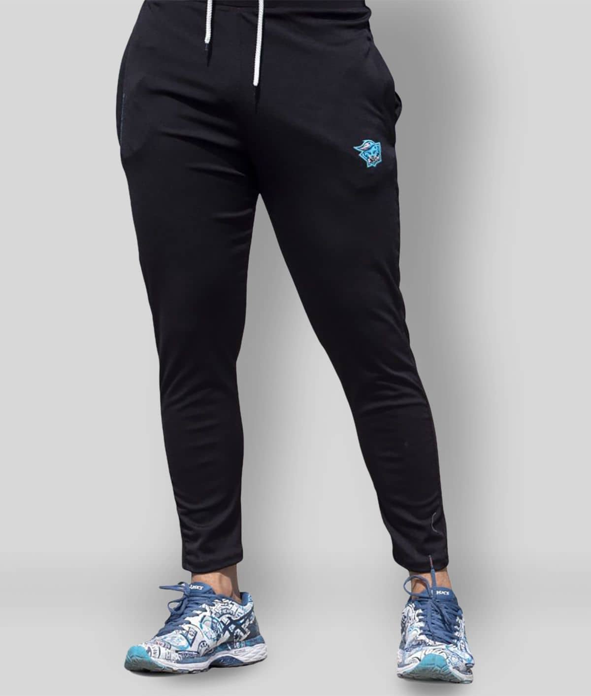 BURNOUT SPORT -  Black Polyester Men's Sports Trackpants ( Pack of 1 ) - Track Pants | Buy online on ZillyBuy