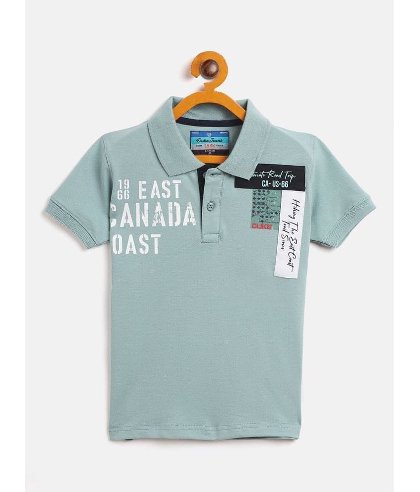     			Duke Pack of 1 Boys Cotton Blend T-Shirt ( Blue )