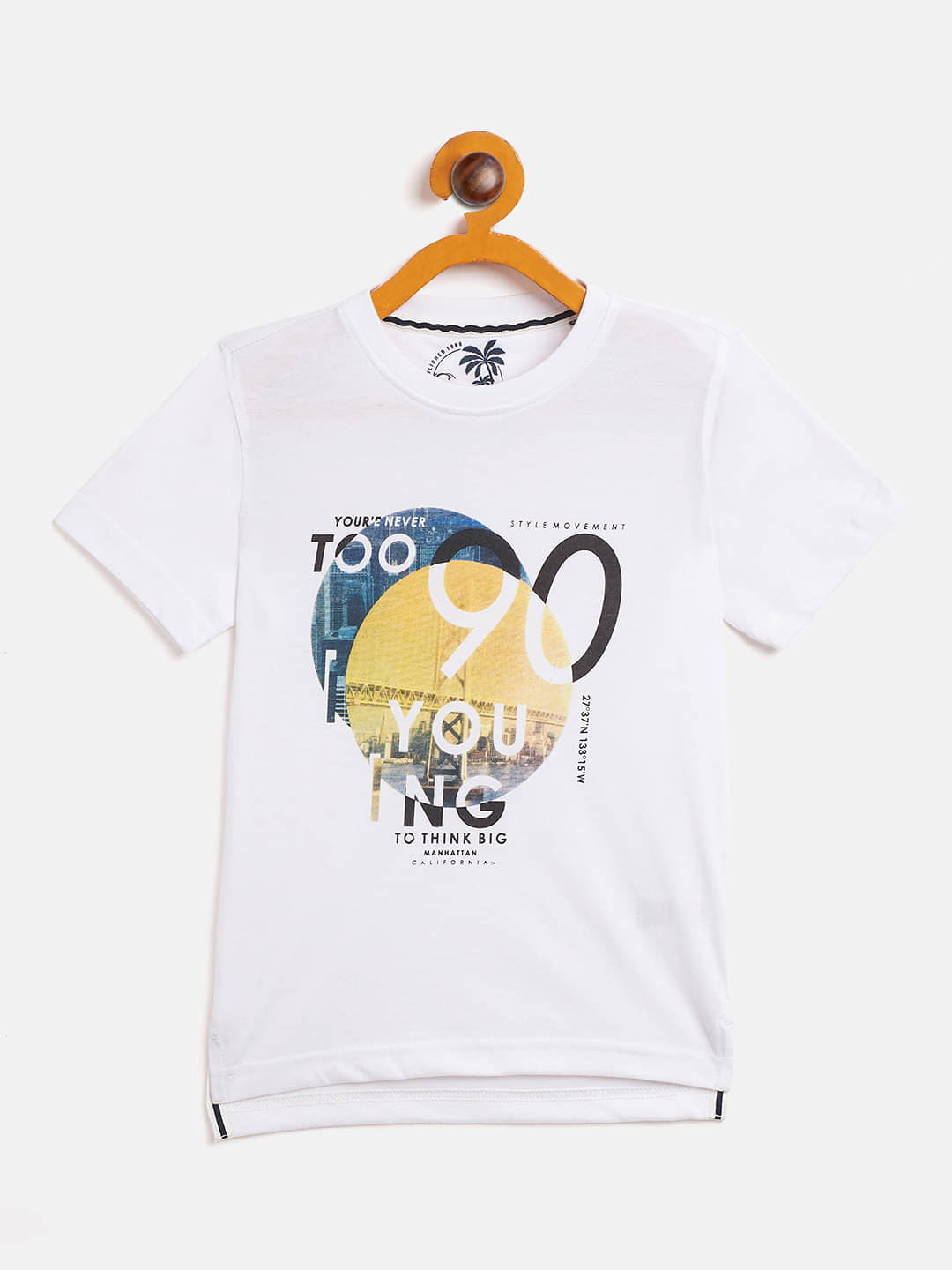     			Duke Pack of 1 Boys Cotton Blend T-Shirt ( White )