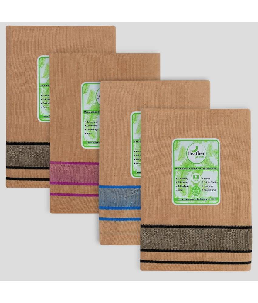 Feather Green - Multicolor Cotton Men's Lungi ( Pack of 5 ) Feather Green - Multicolor Cotton Men's Lungi ( Pack of 5 )